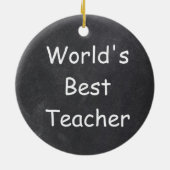 's Werelds beste leerling-krijtbordontwerp-cadeaui Keramisch Ornament (Achterkant)