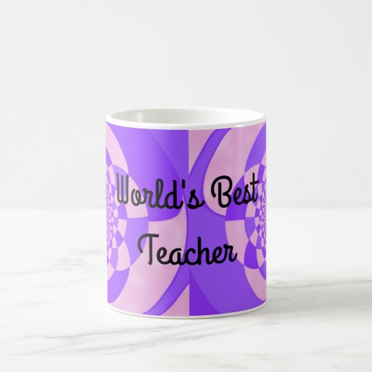 's Werelds beste leraar fractaal ontwerp Koffiemok (Center)