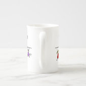 's Werelds beste leraar met Kinder Cartoon koffie Porselein Kop (Achterkant)