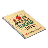 'S Werelds Beste Leraar Ooit - Grappig Speels Ontw Notitieboek (Rechterzijde)