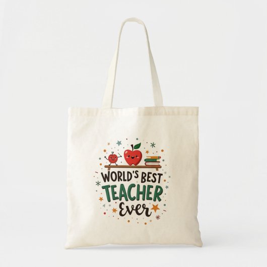 'S Werelds Beste Leraar Ooit - Grappig Speels Ontw Tote Bag (Voorkant)