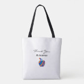'S Werelds Beste Leraar Rainbow Apple Custom Name Tote Bag (Achterkant)