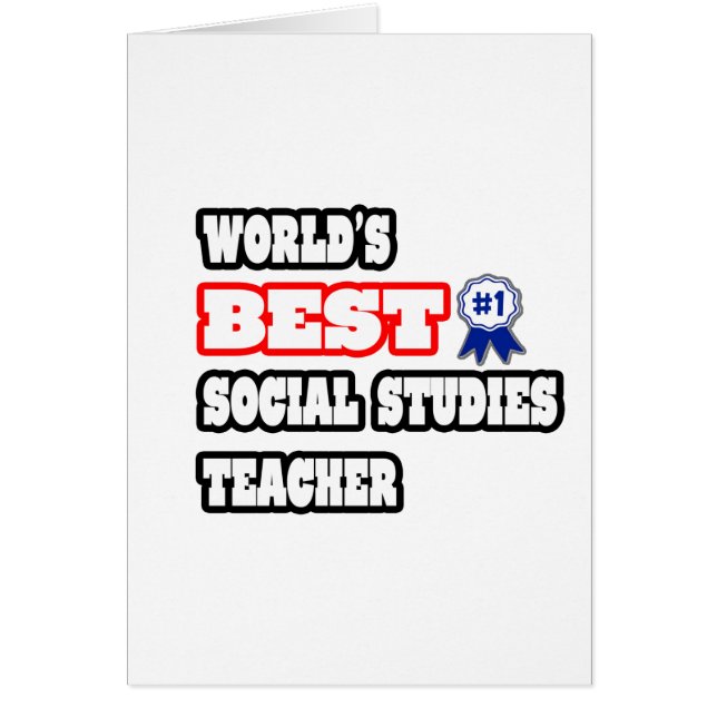 's Werelds beste leraar sociale studies (Voorkant)