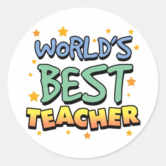 's Werelds beste leraar Stickers (Voorkant)