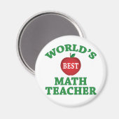 's Werelds beste leraar Wiskunde Magneet (Voorkant / Achterkant)
