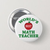 's Werelds beste leraar Wiskunde Ronde Button 5,7 Cm (Voorkant /achterkant)