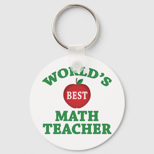 's Werelds beste leraar Wiskunde Sleutelhanger (Voorkant)