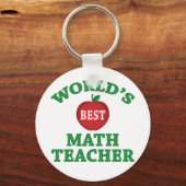's Werelds beste leraar Wiskunde Sleutelhanger (Voorkant)