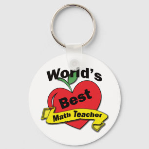 's Werelds beste leraar Wiskunde Sleutelhanger