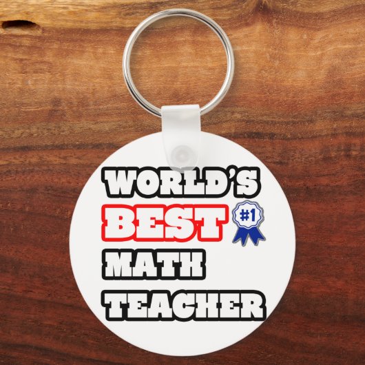 's Werelds beste leraar Wiskunde Sleutelhanger (Voorkant)