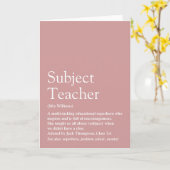 's Werelds beste lerarendefinitie Kaart (Gele Bloem)