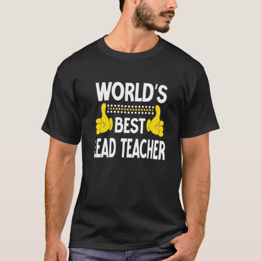 's Werelds beste lerarentitel T-shirt (Voorkant)