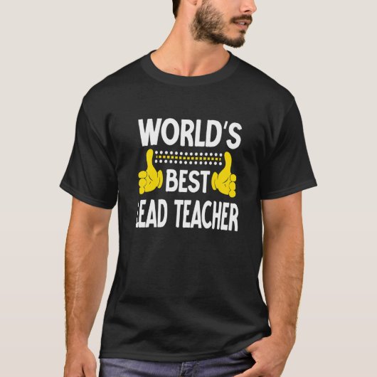 's Werelds beste lerarentitel T-shirt (Voorkant)