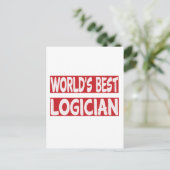 's Werelds beste Logicus. Briefkaart (Staand voorkant)