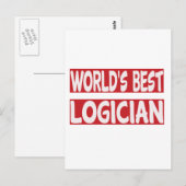 's Werelds beste Logicus. Briefkaart (Voorkant / Achterkant)