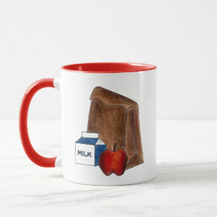 's Werelds beste Lunch Lady Cafeteria Worker Apple Mok