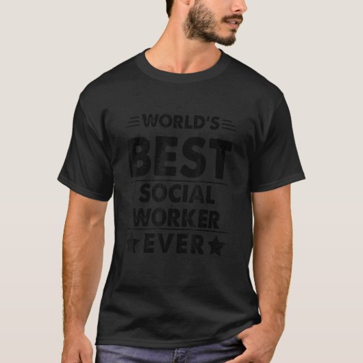 's Werelds beste maatschappelijk werker ooit T-shirt (Voorkant)