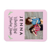 's Werelds beste Maid of Honor Custom Photo Magnet Magneet (Horizontaal)
