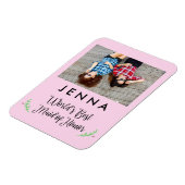 's Werelds beste Maid of Honor Custom Photo Magnet Magneet (Linkerzijde)
