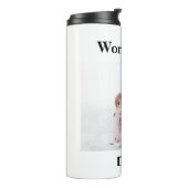 's Werelds beste mam aangepaste foto Thermosbeker (Gedraaid links)