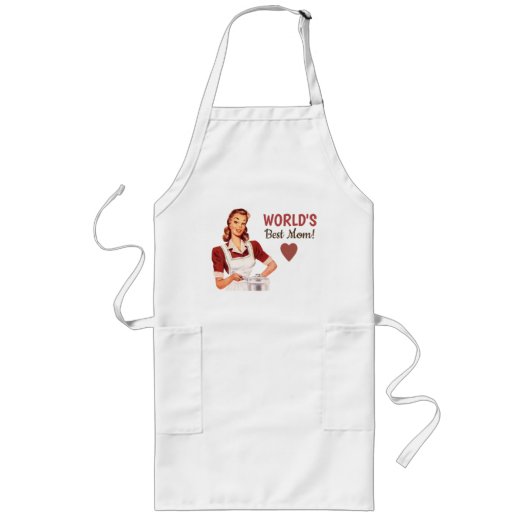 's Werelds beste mam Apron Lang Schort (Voorkant)