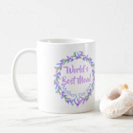 's Werelds Beste Mam Bloemen Gift Mok