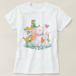 's Werelds beste mam - Bunny Mam en Baby T-Shirt