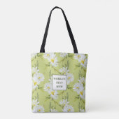 's Werelds beste mam Daisy Floral Botanical Tote Bag (Achterkant)