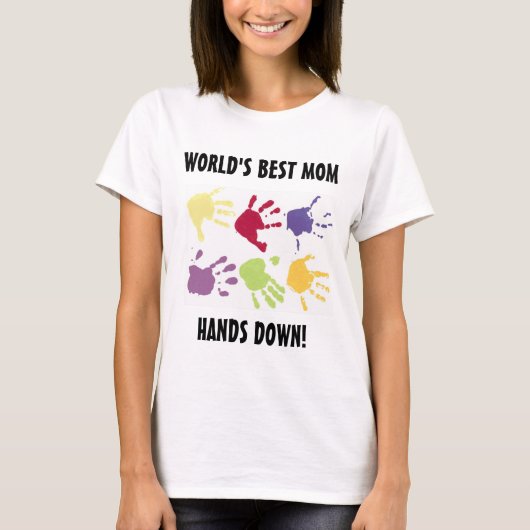 's Werelds beste mam heeft T-shirt (Voorkant)