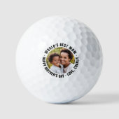 's Werelds Beste Mam Moederdag Foto Golf Ballen (Voorkant)
