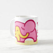 's Werelds beste mam olifanten knuffelen mok (Voorkant links)