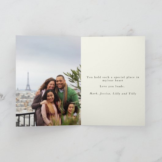 's Werelds Beste Mam Wildflower Foto Moederdag Kaart (Binnen)