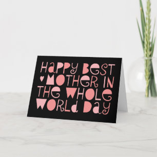 's Werelds beste mama Happy-Moederdag-kaart Kaart