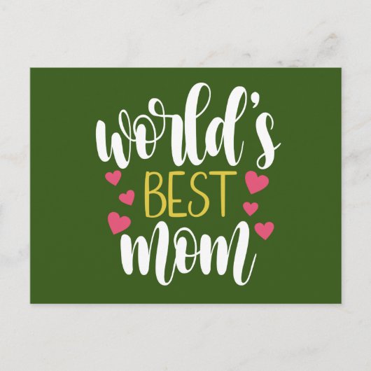 's Werelds beste mama Moederdag | BRIEFKAART (Voorkant)