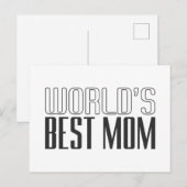 's Werelds beste mama Moederdag | BRIEFKAART (Voorkant / Achterkant)