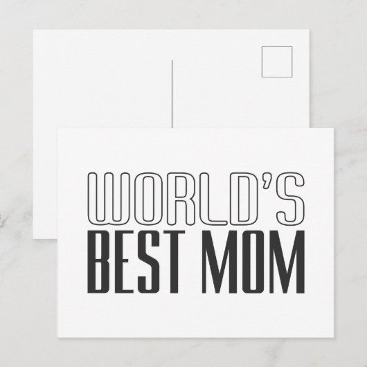 's Werelds beste mama Moederdag | BRIEFKAART (Voorkant / Achterkant)