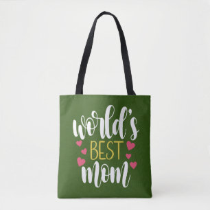 's Werelds beste mama Moederdag Canvas tas