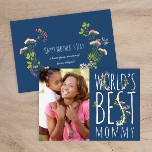 's Werelds beste mama Moederdag fotokaart Kaart