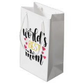 's Werelds beste mama Moederdag | Gift Bag Klein Cadeauzakje (Achterkant Gekanteld)