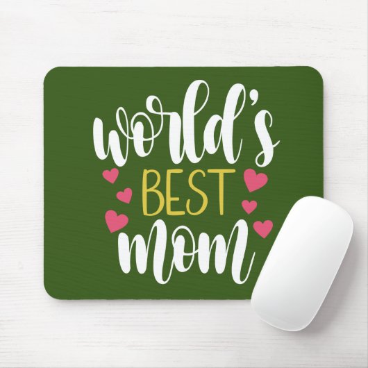 's Werelds beste mama Moederdag | Mousepad Muismat (Met muis)