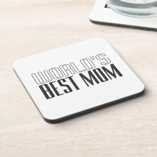 's Werelds beste mama Moederdag | ONDERZETTER (Linkerzijde)