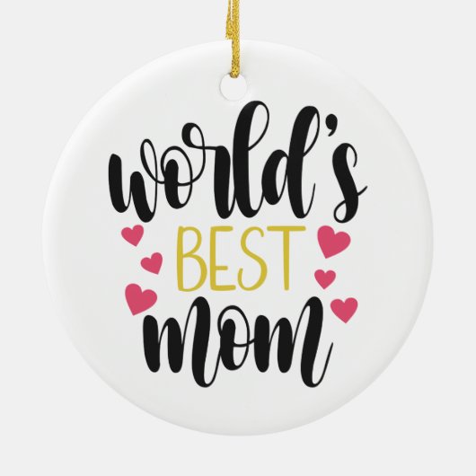 's Werelds beste mama Moederdag | ORNAMENT (Achterkant)