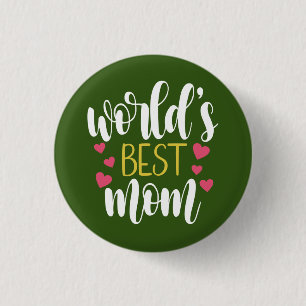 's Werelds beste mama Moederdag   Pin-Button Ronde Button 3,2 Cm