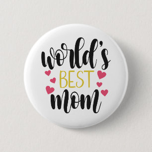 's Werelds beste mama Moederdag   Pin-Button Ronde Button 5,7 Cm