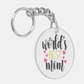 's Werelds beste mama Moederdag | Sleutelhanger (Voorkant Links)