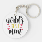 's Werelds beste mama Moederdag | Sleutelhanger (Achterkant)