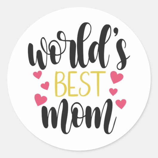 's Werelds beste mama Moederdag | Sticker (Voorkant)