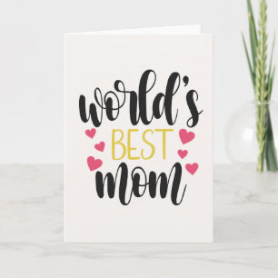 's Werelds beste mama Moederdag   WENSKAART Kaart