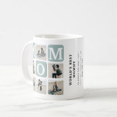 'S Werelds beste mama' Photo Collage Coffee Mok (Voorkant links)