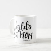 'S WERELDS BESTE MAMA Verjaardag Gepersonaliseerde Koffiemok (Voorkant links)